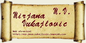 Mirjana Vukajlović vizit kartica